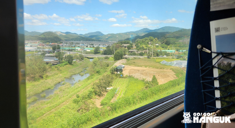 View from a train window