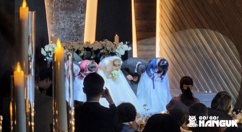 mariages coréens - cérémonie