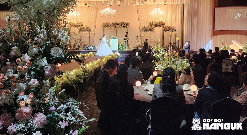 mariages coréens - wedding hall